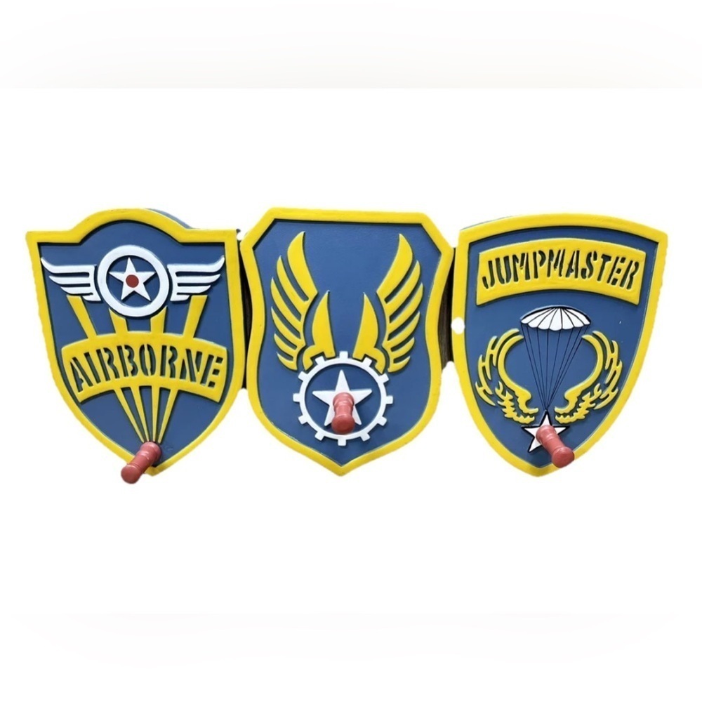 Lot Of 3 Bombay Company Aviation Theme Coat Hanger Wall Decor Airborne Airplane